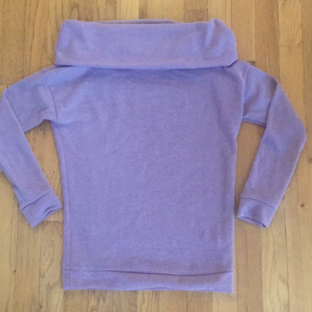 El Bloom Lavender Cowl Neck Sweater NWT Size S
